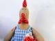 Новогодишни подаръци петел и пиле в стил тилда Великденска кокошка тилда модел