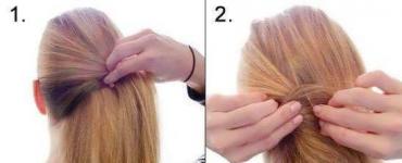 Quick hairstyles for every day: save every minute